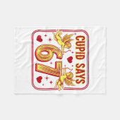 Funny 67 Cud Says 67 Valentine Couple Matching Six Fleece Deken (Voorkant (Horizontaal))