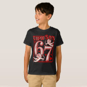 Funny 67 Cud Says 67 Valentine Couple Matching Six T-shirt (Voorkant volledig)