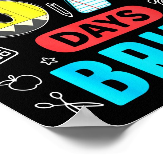 Funny 67 Days Bruh Six Seven Meme Teacher Kids Num Poster (Hoek)