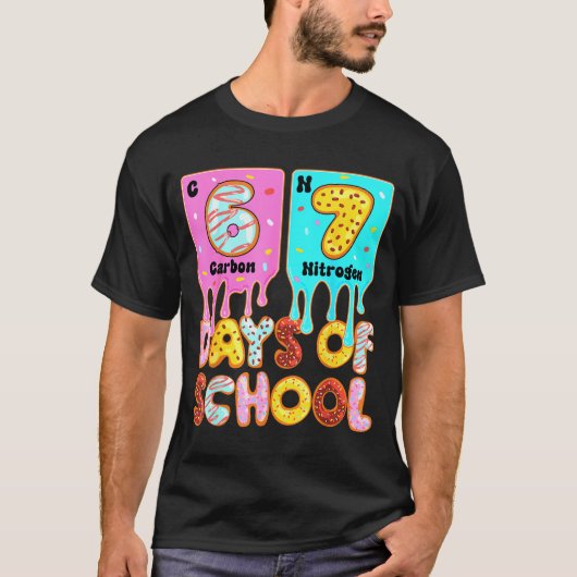 Funny 67 Days Of School Meme Periodic Table Drip G T-shirt (Voorkant)