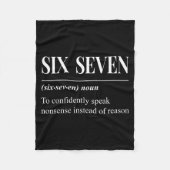 Funny 67 Definition The Meaning Of 67 Meme Six Sev Fleece Deken (Voorkant)