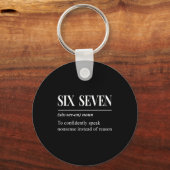 Funny 67 Definition The Meaning Of 67 Meme Six Sev Sleutelhanger (Voorkant)
