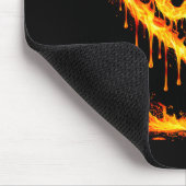 Funny 67 Flames Heart Love Six Seven Meme Celebrat Muismat (Hoek)