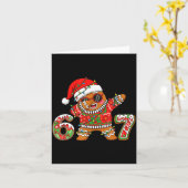Funny 67 Gingerbread Six Seven Ice Cream Drip Chri Kaart (Gele Bloem)