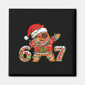 Funny 67 Gingerbread Six Seven Ice Cream Drip Chri Magneet (Voorkant)