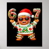 Funny 67 Gingerbread Six Seven Ice Cream Drip Chri Poster (Voorkant)