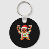 Funny 67 Gingerbread Six Seven Ice Cream Drip Chri Sleutelhanger (Voorkant)