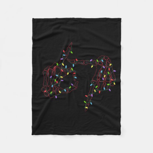 Funny 67 Hand Six Seven Meme Brainrot Christmas Xm Fleece Deken (Voorkant)