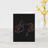 Funny 67 Hand Six Seven Meme Brainrot Christmas Xm Kaart (Gele Bloem)