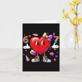 Funny 67 Heart Valentines Day Six Seven Meme 6 7 W Kaart (Gele Bloem)