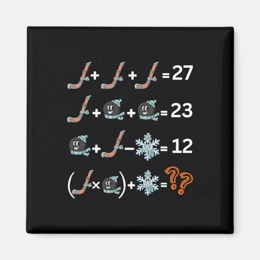 Funny 67 Hockey Drip Meme Number Math Teacher  Magneet (Voorkant)