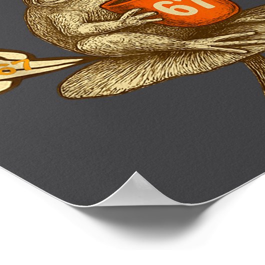 Funny 67 I six Seven Fartin Sometimes Just Frog Poster (Hoek)