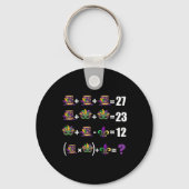 Funny 67 Mardi Gras Masks Jester Beads Math Equati Sleutelhanger (Voorkant)