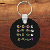 Funny 67 Mardi Gras Masks Jester Beads Math Equati Sleutelhanger (Voorkant)