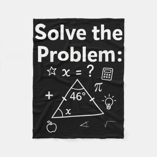 Funny 67 Math Meme Solve The Problem Teacher For S Fleece Deken (Voorkant)