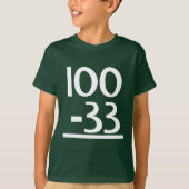 Funny 67 Math T-shirt (Voorkant)