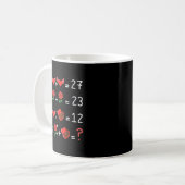 Funny 67 Math Teacher Valentine Math Teacher Women Koffiemok (Voorkant links)
