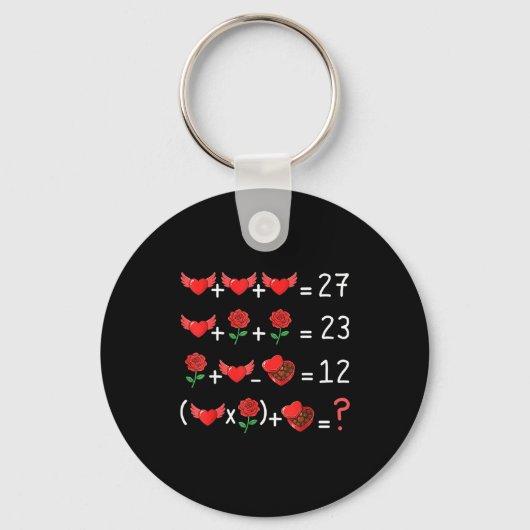 Funny 67 Math Teacher Valentine Math Teacher Women Sleutelhanger (Voorkant)
