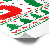 Funny 67 Meme 6 7 Ugly Sweater Christmas Kids Men  Poster (Hoek)