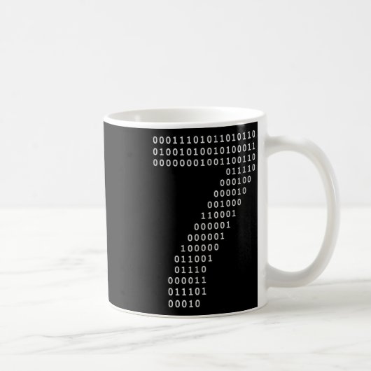 Funny 67 Meme Binary Code Tech Geek Digital Six Se Koffiemok (Rechts)
