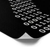 Funny 67 Meme Binary Code Tech Geek Digital Six Se Poster (Hoek)