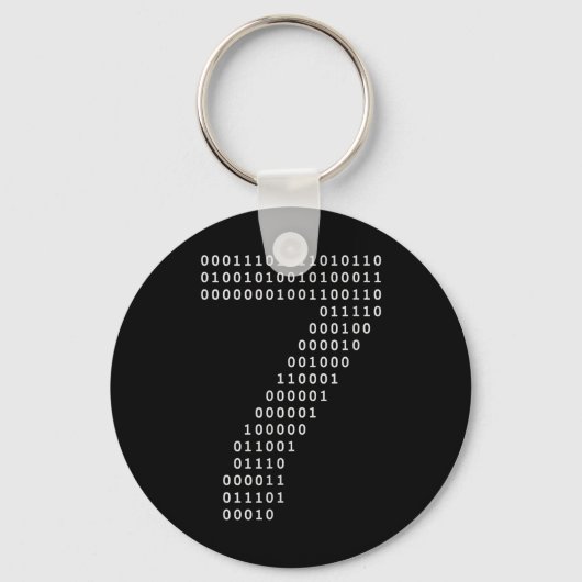 Funny 67 Meme Binary Code Tech Geek Digital Six Se Sleutelhanger (Voorkant)