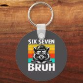 Funny 67 Meme Boys Kids Camo Hat Six Seven Bruh Ra Sleutelhanger (Voorkant)