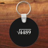 Funny 67 Meme Brainrot Square Root 4489 Slang Math Sleutelhanger (Voorkant)