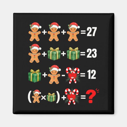 Funny 67 Meme Candy Merry Santa Math Teacher Chris Magneet (Voorkant)