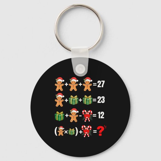 Funny 67 Meme Candy Merry Santa Math Teacher Chris Sleutelhanger (Voorkant)