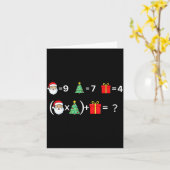 Funny 67 Meme Christmas Math Teacher Santa Six Sev Kaart (Gele Bloem)