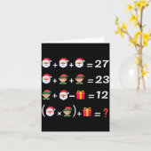 Funny 67 Meme Christmas Math Teacher Santa Six Sev Kaart (Gele Bloem)