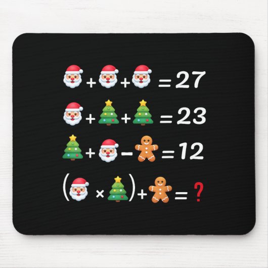 Funny 67 Meme Christmas Math Teacher Santa Six Sev Muismat (Voorkant)