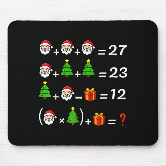 Funny 67 Meme Christmas Math Teacher Santa Six Sev Muismat (Voorkant)