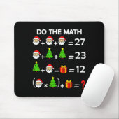Funny 67 Meme Christmas Math Teacher Santa Six Sev Muismat (Met muis)