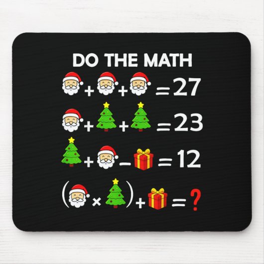 Funny 67 Meme Christmas Math Teacher Santa Six Sev Muismat (Voorkant)