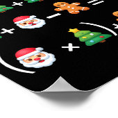 Funny 67 Meme Christmas Math Teacher Santa Six Sev Poster (Hoek)