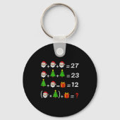 Funny 67 Meme Christmas Math Teacher Santa Six Sev Sleutelhanger (Voorkant)