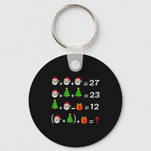 Funny 67 Meme Christmas Math Teacher Santa Six Sev Sleutelhanger (Voorkant)