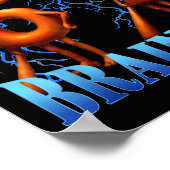 Funny 67 Meme Italian Brainrot Tung Tung Sahur Six Poster (Hoek)