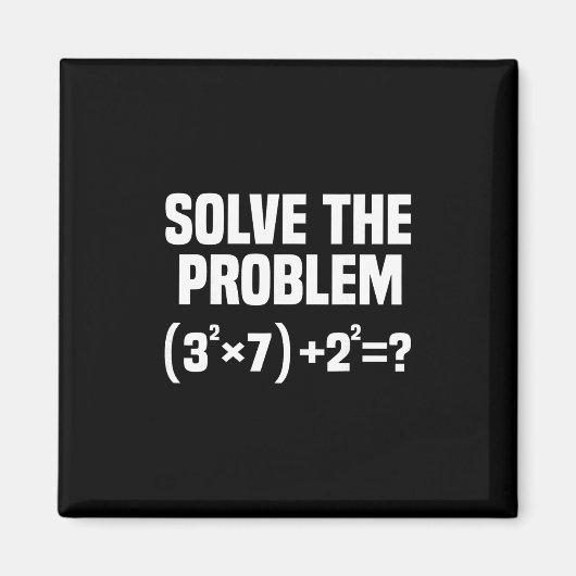 Funny 67 Meme Math Six Seven Teacher Brainrot Joke Magneet (Voorkant)