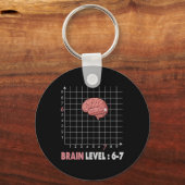 Funny 67 Meme Math Six Seven Teacher Brainrot Joke Sleutelhanger (Voorkant)