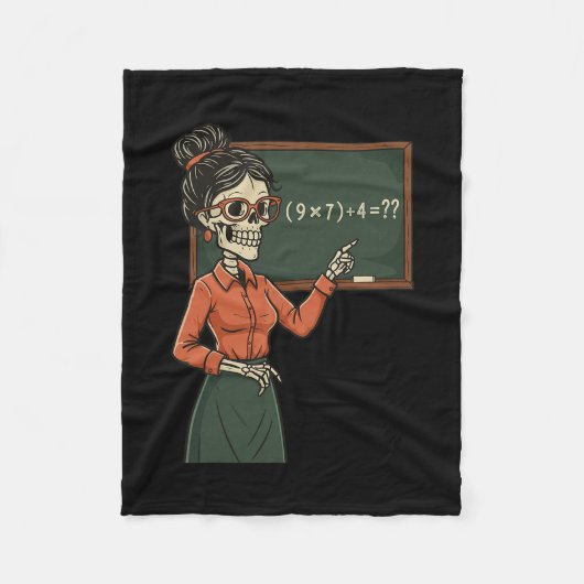 Funny 67 Meme Pemdas Elementary Math Teacher Brain Fleece Deken (Voorkant)