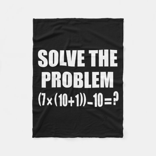 Funny 67 Meme Pemdas Elementary Math Teacher Brain Fleece Deken (Voorkant)