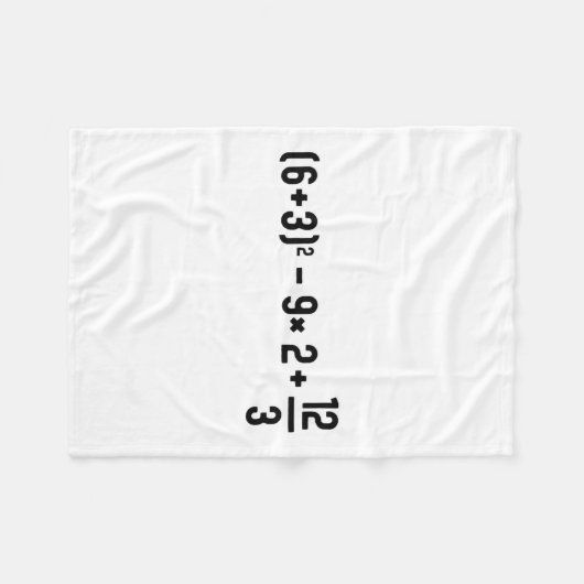 Funny 67 Meme Pemdas Elementary Math Teacher Brain Fleece Deken (Voorkant (Horizontaal))