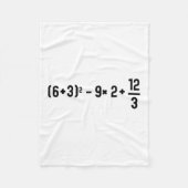 Funny 67 Meme Pemdas Elementary Math Teacher Brain Fleece Deken (Voorkant)