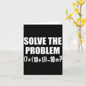 Funny 67 Meme Pemdas Elementary Math Teacher Brain Kaart (Gele Bloem)