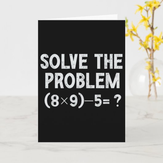 Funny 67 Meme Pemdas Elementary Math Teacher Brain Kaart (Gele Bloem)