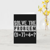 Funny 67 Meme Pemdas Elementary Math Teacher Brain Kaart (Gele Bloem)