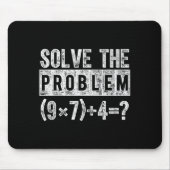 Funny 67 Meme Pemdas Elementary Math Teacher Brain Muismat (Voorkant)